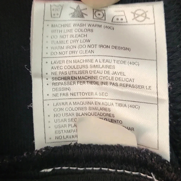 🛍Nike Full Zip Black White Striped Athletic Jacket Mens Size Medium - Picture 6 of 10